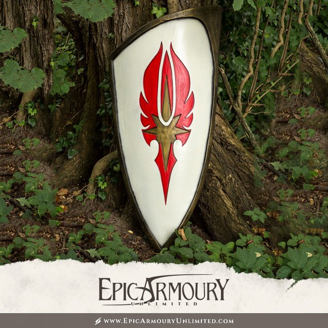 EpicLarpStore's tweet photo. This foam Elf shield measures 120cm high and is inspired by the fantastic realm of the elves. The straps on this shield can fit with almost any style fighter.
#Larp #Larping #LarpArmor #LarpStore
https://t.co/FDCFziG4y7 https://t.co/l6HfhAiAil
