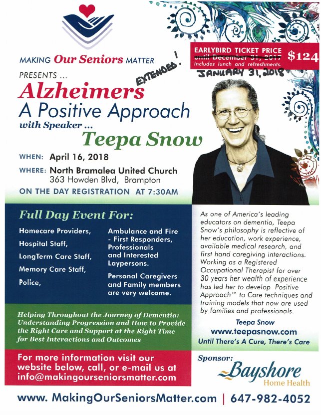 attunesolutions's tweet photo. @OntarioPSWAssoc @PSWCanada2014 - This is a valuable learning opportunity for members who want to expand their skills and knowledge in #Dementia care! Please share and sign up to attend! https://t.co/wZjAb8n9hT