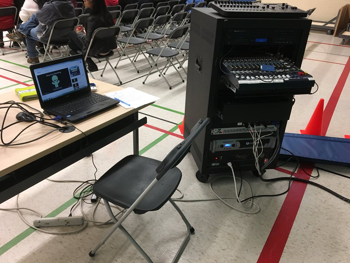 iammrworkman's tweet photo. All systems a go @c_hadfieldps for our #catchthemcaring assembly https://t.co/xLU4e11joF
