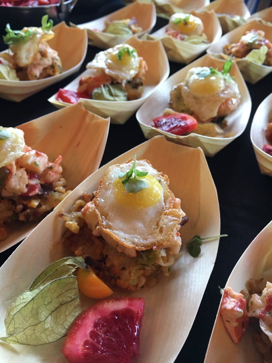DineME's tweet photo. Congratulations Chef Tim Labonte of @BlueFinNorth, this year's Incredible Breakfast champion! He served Lobstah Hash ~ Lobster /chervil infused mascarpone /root vegetable & corn hash / sunny side up quail egg. #mainerestaurantweek #dineme https://t.co/oZgx7cYBn0