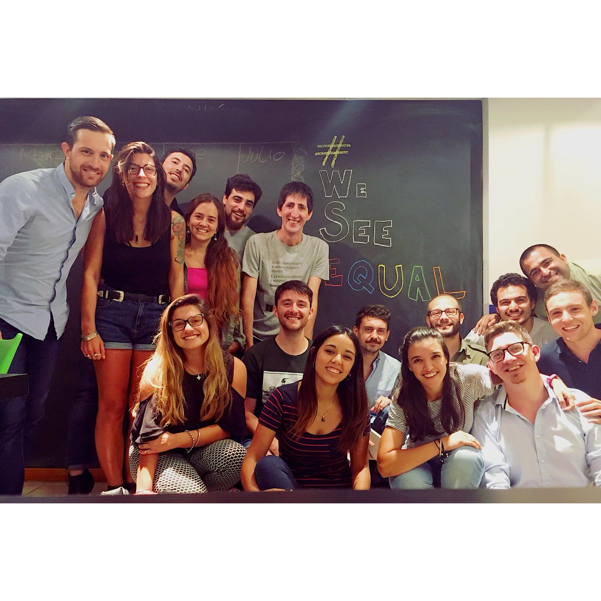 ShapersCordoba's tweet photo. Nosotros ya estamos debatiendo, trabajando y pensando: ¿cómo podemos romper esterotipos y accionar por una sociedad donde podamos vernos iguales? #GenderEquality #WeeSeeEqual @GlobalShapers https://t.co/u6bv0IRW5L