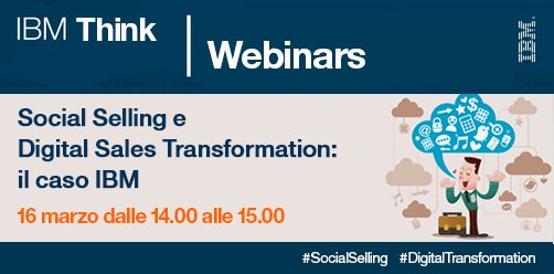 rob_continisio's tweet photo. Il 16 marzo, durante la #MilanoDigitalWeek, parleremo di #SocialSelling e #DigitalSales transformation. Un LIVE Talk sul caso #IBM. Le registrazioni al webinar sono aperte: https://t.co/bcXO9pq0TG … #DigitalTransformation https://t.co/PCSZ0Q6MgH