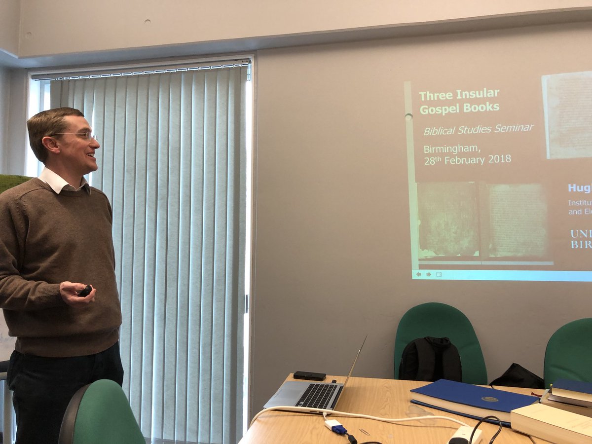 candidamoss's tweet photo. @HAGHoughton presenting on Latin Gospels in person and live in an interactive format to postgrad students around the world in our Biblical Studies Seminar #theology #textcriticism @PTRBirmingham https://t.co/234PsqsXrp