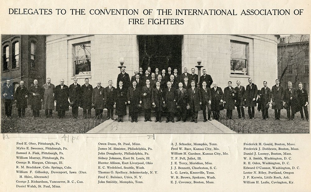 IAFFofficial's tweet photo. See the delegates to the February 28, 1918  International Association of Fire Fighters Convention #IAFF100years https://t.co/RNyEPUtFYN