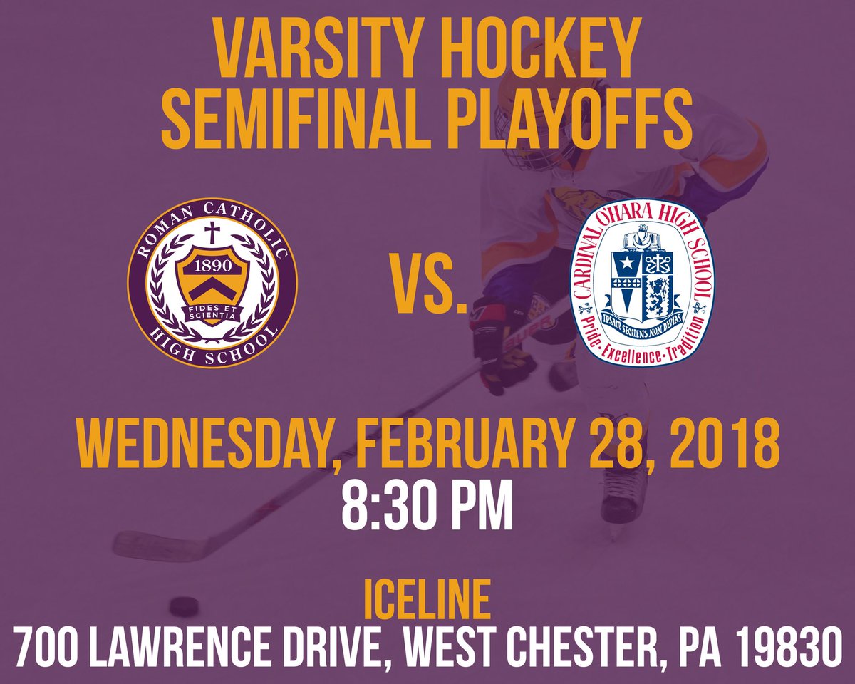 The busy week for #Roman athletics continues tonight! Good luck to our Ice Hockey team! #RCHS