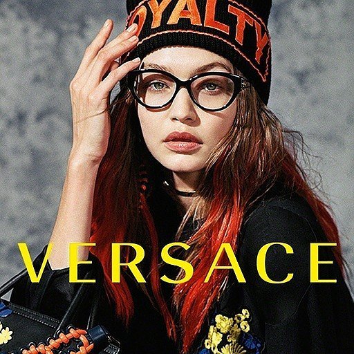 versace gigi hadid glasses