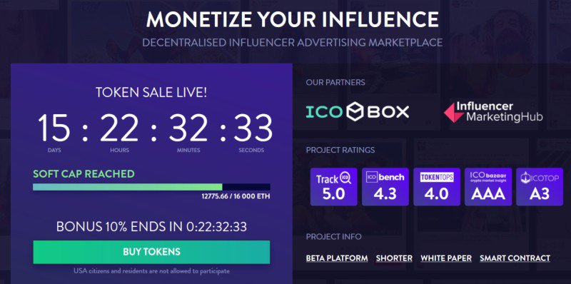 TokenGuru's tweet photo. https://t.co/9zy8PKrYZi Review - Decentralizing influencers advertising marketplace
@SMT_ICO #ICO #tokenguru
https://t.co/y2eNaxFrPM https://t.co/Q2bdc8F8Tv
