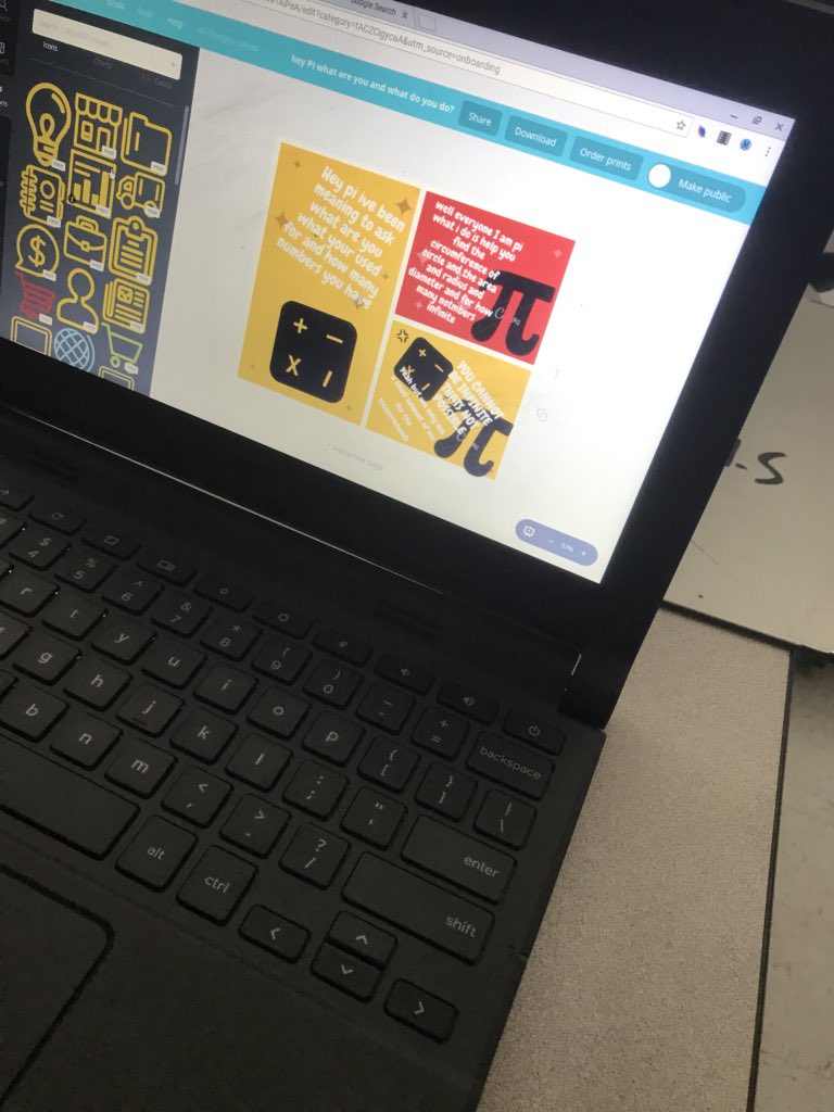 Mrs_Treese's tweet photo. ELA shows up again in Math! #creativity Who is pi? https://t.co/XyC66x0uxw