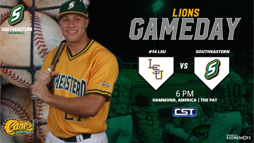 LionUpAthletics's tweet photo. It's a @Raising_Canes Challenge night at #ThePat. You can watch the sold-out game on @CoxSportsTV or ESPN3 (outside the CST coverage area). #LionUp https://t.co/ujKGG0OOSP