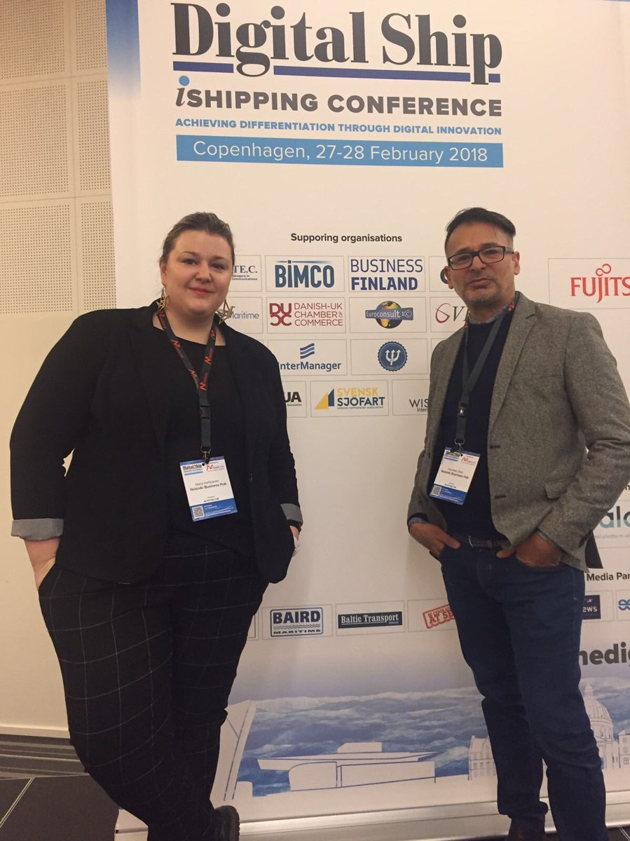 mahartikainen's tweet photo. Smart #maritime team @HBH_HQ at  #ishipping Copenhagen. Excellent talks, fresh insights &amp; networking, thank you team @TheDigitalShip https://t.co/jdZvB0nimP