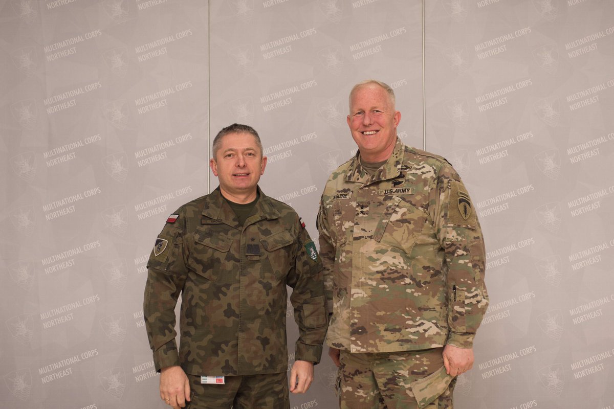 hqmncne's tweet photo. MG Timothy McGuire, Deputy Commanding General U.S. Army Europe (USAREUR), visited #MNCNE today. It was a good chance to talk upcoming exercise Saber Strike #SASE18 and the tasks and role of MNCNE with its units in the region especially the #NFIUs und #MNDNE. https://t.co/im3qxFDuYE