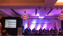 Avermasoft's tweet photo. #intaj board member Dr. #Alaa Ensheiwat in his presentation about @intajICTJO role &amp; #ICT sector facts in #jordan during"India - Jordan business Forum"   
#NewDelhi #avermasoft #investment #partnership #intajnews @ficci_india @vikramsahney @AlaaEnsheiwat  @ASSOCHAMIndia @JOCC_JO https://t.co/zwDLOcwJXW