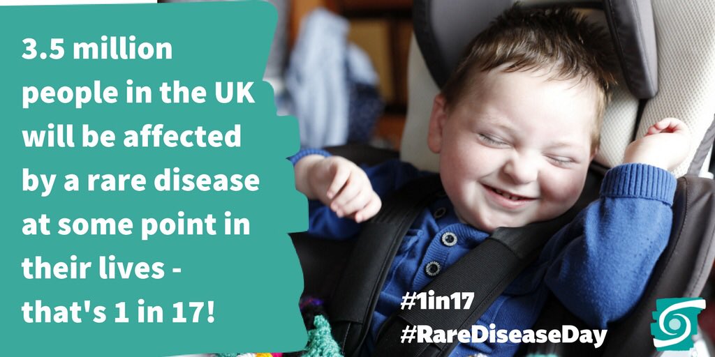 #1in17 people will be affected by a #raredisease at some point in their lives. Chances are you’ll know someone affected. #RareDiseaseDay