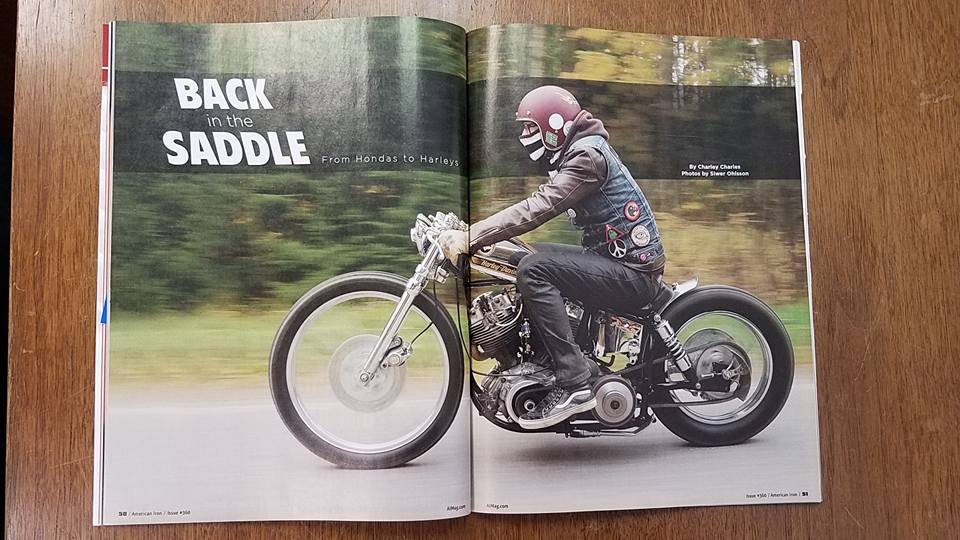 BuzzKanter's tweet photo. Great #bobber #Shovelhead feature in new issue of @AmericanIronMag on sale yesterday. @harleydavidson #HarleyShovelhead #AmericanIron #buzzKanter https://t.co/mp3xuwiURk https://t.co/dLipjLWwM7