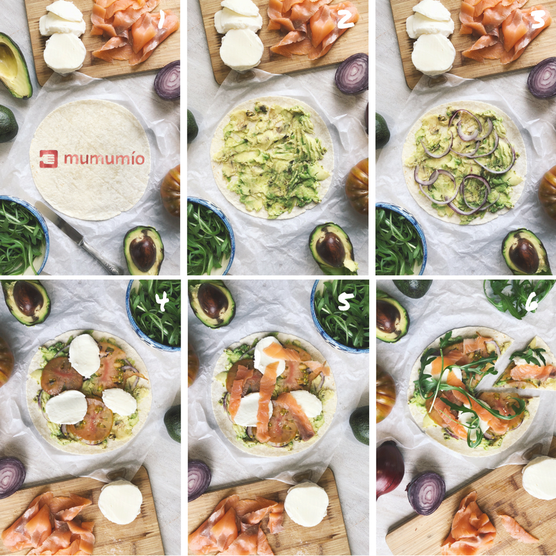 Hoy preparamos pizza de aguacate y salmón. Estos aguacates son cremosos y perfectos para untar. mumumio.com/tienda/naranja…