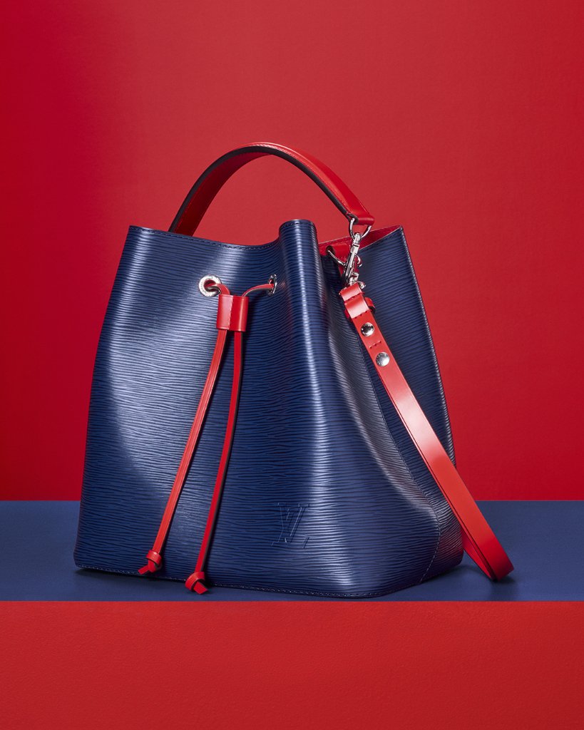 Louis Vuitton, Bags, Blue And Red Louis Vuitton Bag