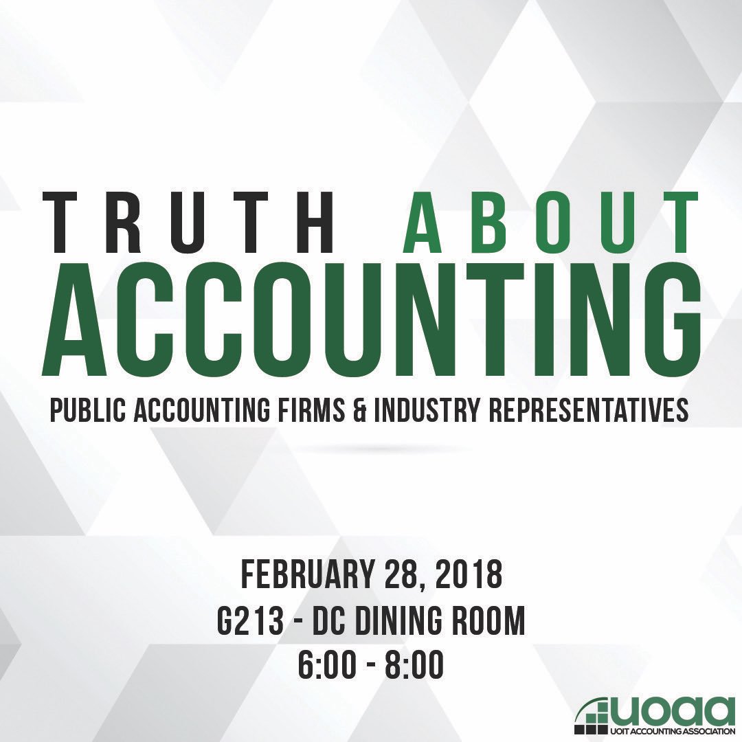 Join us tonight in G213 for the 1st annual, Truth About Accounting! We’ll have free pizza, drinks and cookies! RSVP with the following link: docs.google.com/forms/d/e/1FAI…