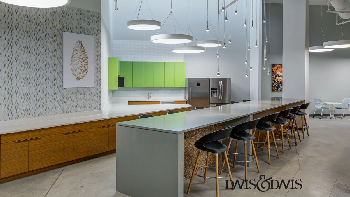 DDavisIntDesign's tweet photo. Today's #CafeWednesday offers a glimpse into the open, welcoming community #cafe at @GSSEM, which brings together #visitors &amp; guests w/ open seating &amp; plenty of counter space during events &amp; group luncheons. Considering an upgrade to your workspace cafe? https://t.co/BzytJZ3mvc https://t.co/DEDq9MyMMs