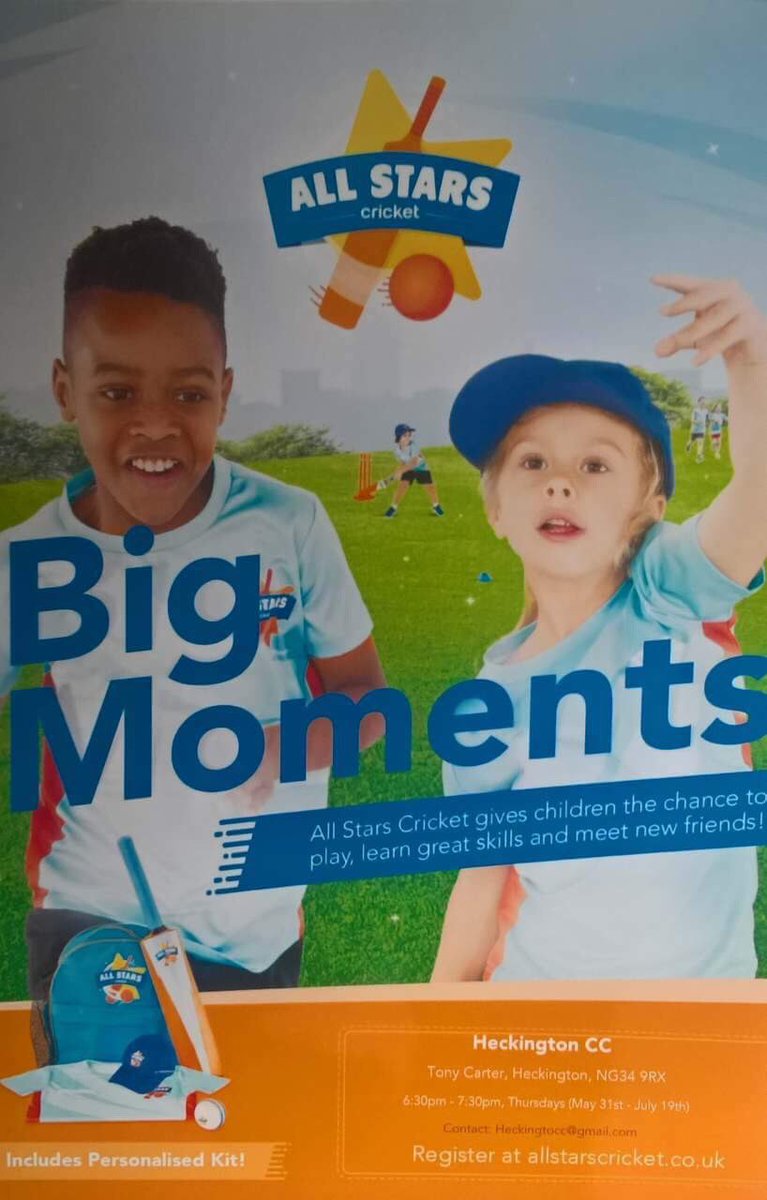 HecCric's tweet photo. Exciting news, we’re now an All Stars Cricket centre! https://t.co/2TXqp66wq0 https://t.co/7hmz5dW9W8
