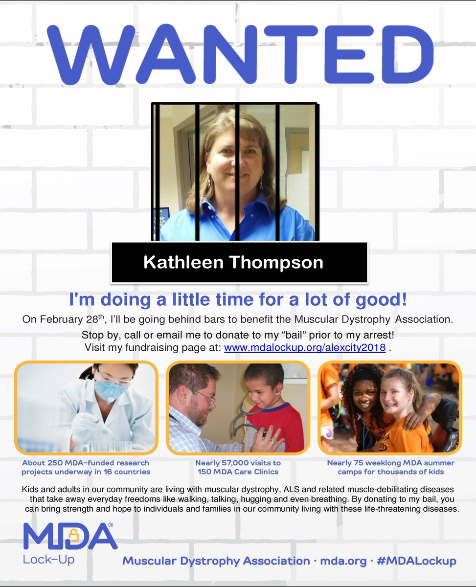 cacc_athletics's tweet photo. I'm headed to jail today! I need your help raising "bail". It's for a great cause. Please donate to MDA! #MDALockup https://t.co/yuecyQSbeG