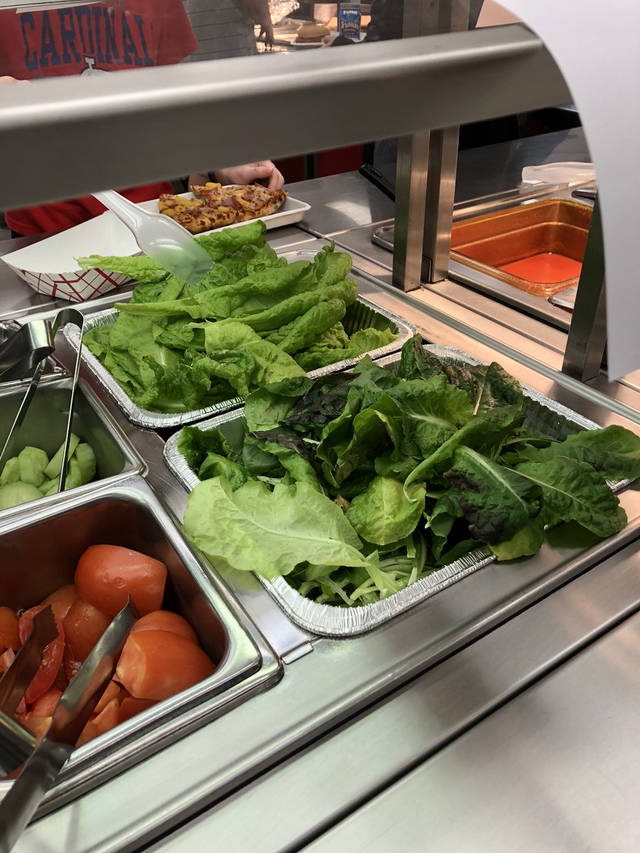 SilverSteamTeam's tweet photo. Serving our classroom grown lettuce today in our salad bar! Started as #sciencefair project  @newsfromNEMS @PkwyMS https://t.co/uFds45V6n9