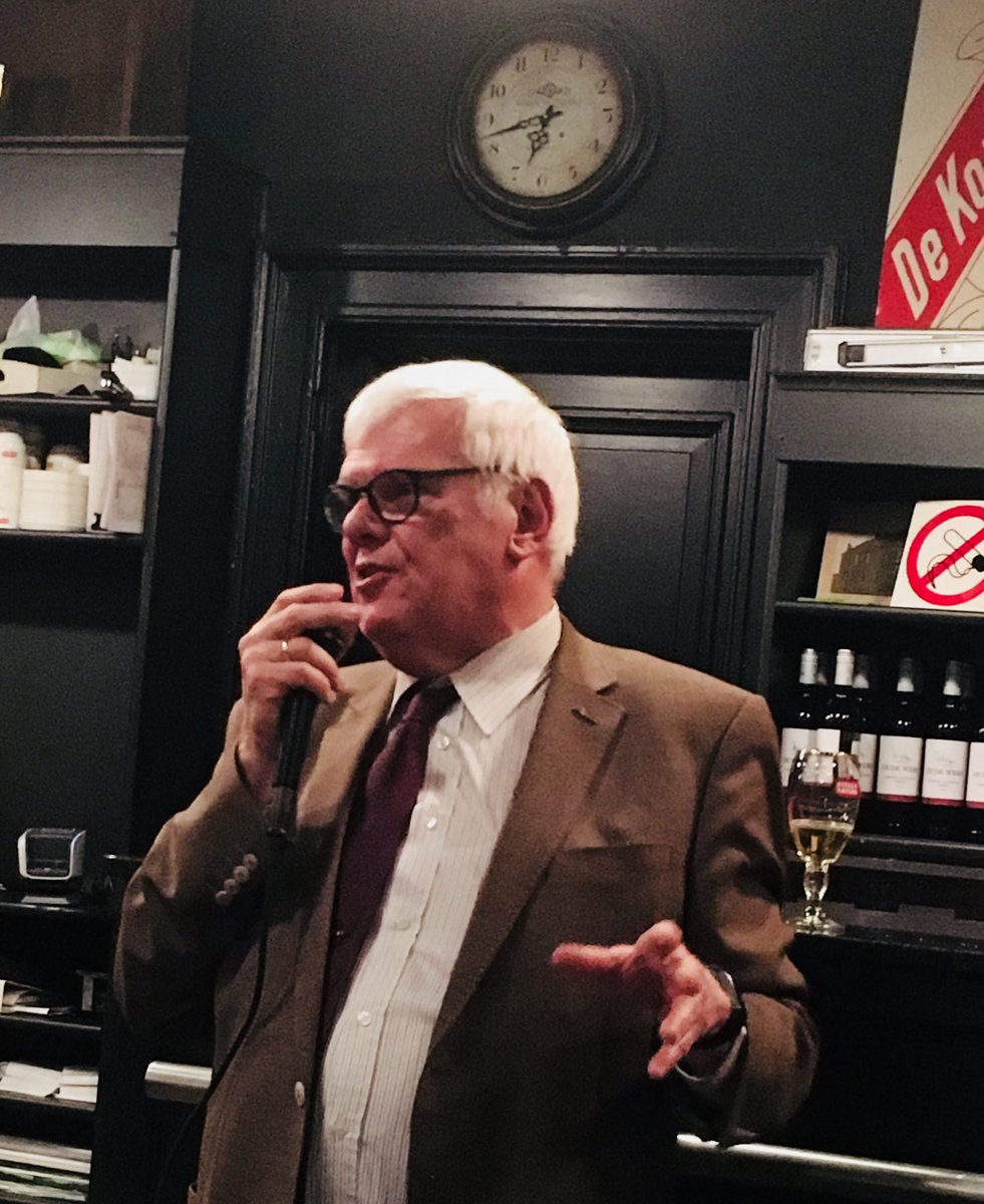 PortofAntBruges's tweet photo. Unfortunately our Sr Advisor &amp; top #portofantwerp expert Danny Deckers is retiring, tonight we thank him for his fantastic contribution to port visits and strategy. Luckily he confirms to continue to guide visits now and then. Godspeed Danny! https://t.co/C4qgk9DFuI