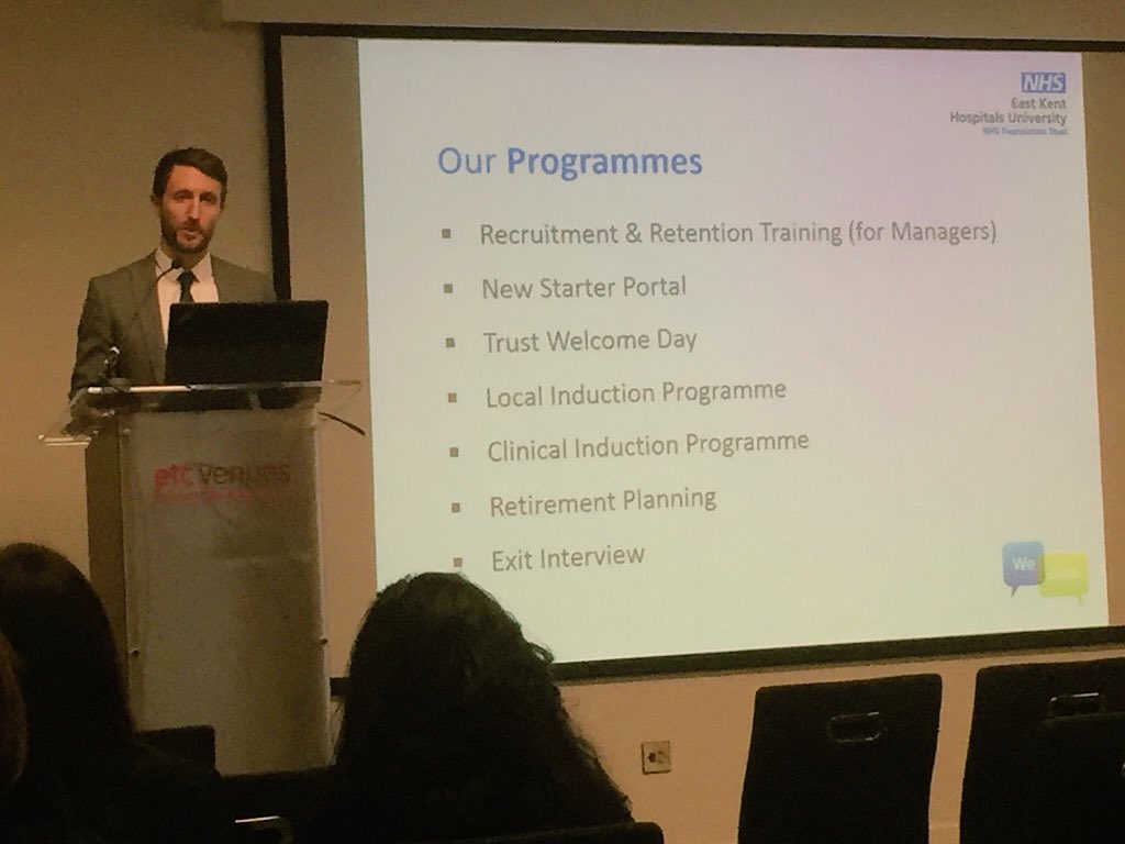 rob_fordham's tweet photo. Extremely proud to represent @EKHUFT at the National Nursing Conference today, sharing our new starter retention success & closing the day #IGNursing18 #newstarterretention https://t.co/xgd5Qn2YwG