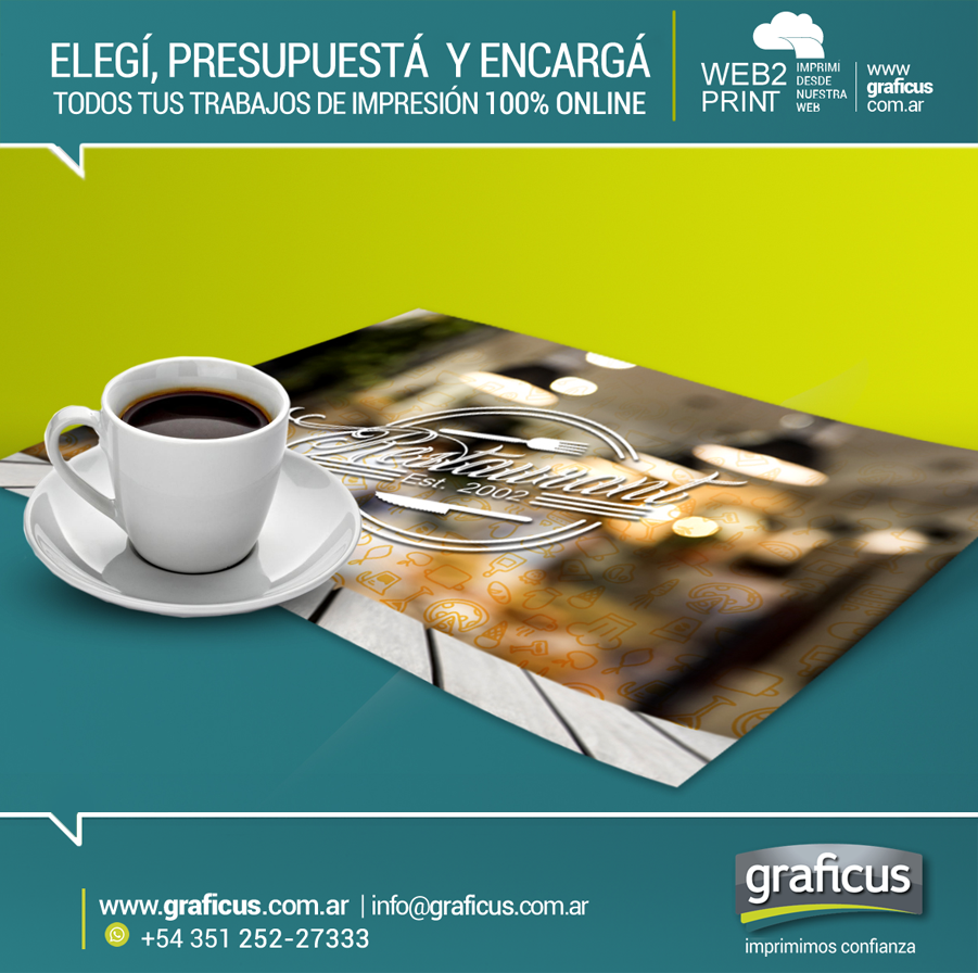 GRAFICUSarg's tweet photo. 📢¿Necesitás imprimir individuales para tu negocio?
 ✔️ Consultanos!! 🌐 https://t.co/I1fIHQZ4pr 
#graficus #imprimimosconfianza https://t.co/zT3okafW1V