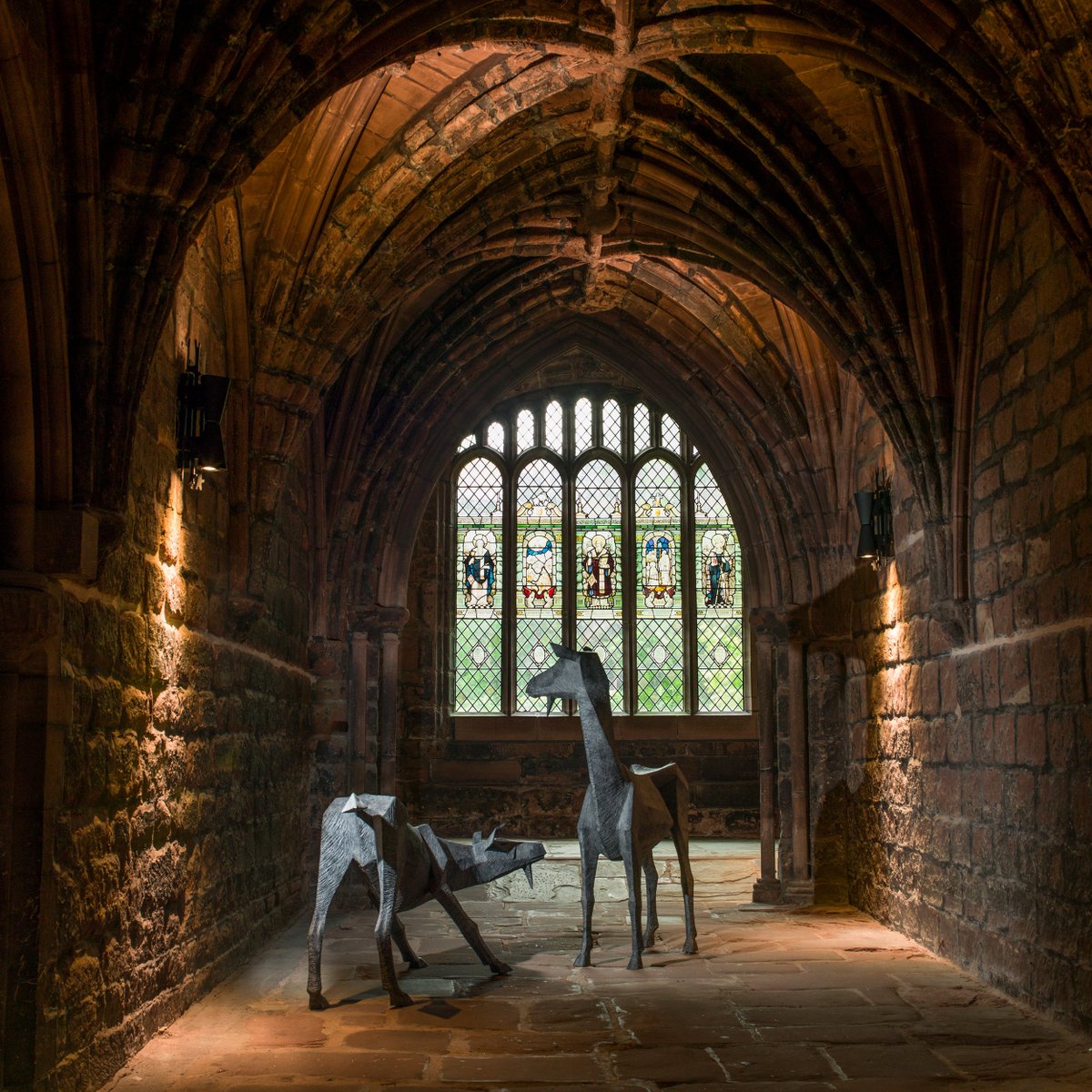 GalleryPangolin's tweet photo. #AnimalsInChurches we've placed lots of #animal #sculpture in @GlosCathedral and @ChesterCath here are a couple! Photos by @steverusstudios https://t.co/tgEKhF8THj