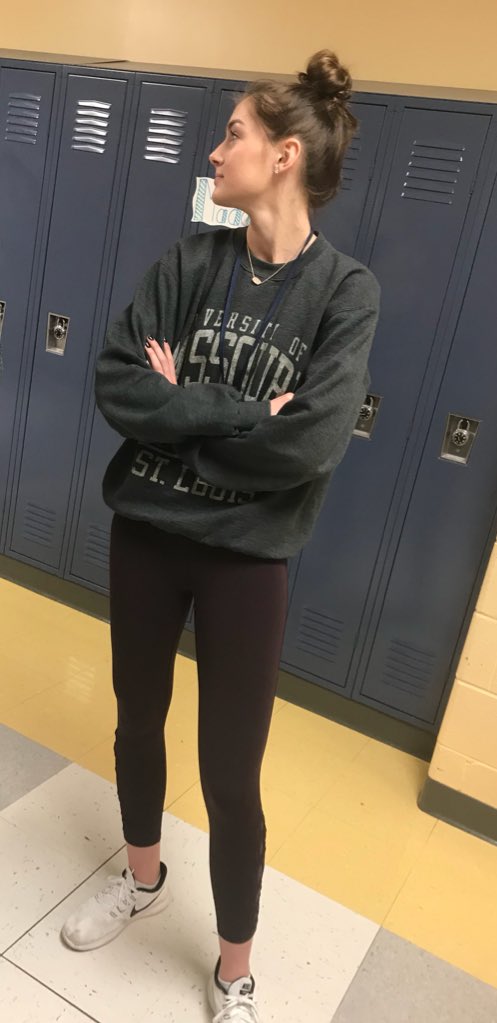mattie4pres's tweet photo. Kayla looking for her team to give her the answers to the immigration questions @KaylaPresident https://t.co/fm5kro3TZs
