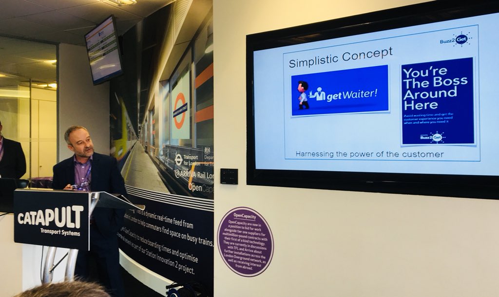 buzz2getAuto's tweet photo. “We want to harness the power of the customer. Our mantra is to keep things simple”. Thanks @TSCatapult for letting us share how effortless collecting mobility insight is with #buzz2get. #TransportCafe https://t.co/69j1aYkZ1s