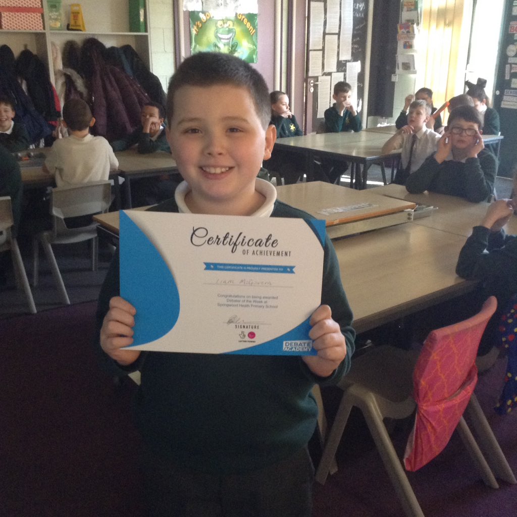 springwoodyear5's tweet image. Our debater of the week goes to..... #swhvisitor #debateacademy #swhvalues