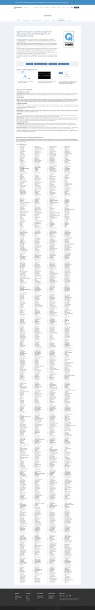 17 sw releases in, I never get tired of looking at the list of contributors to a new version of OpenStack. To the more than 1,500 developers who contributed to Queens, THANK YOU. You did it again!

openstack.org/software/queen…