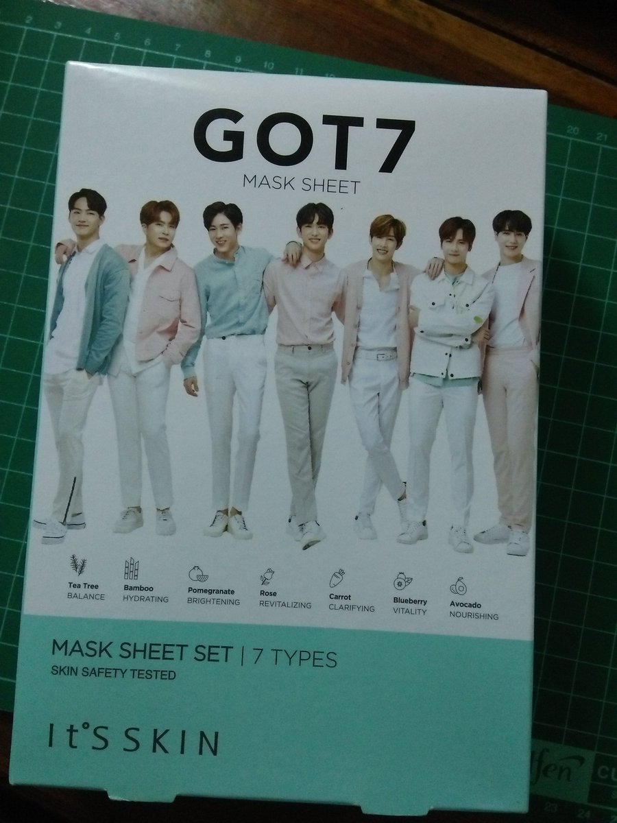 JS1994J's tweet image. มาส์ก GOT7 MASK SHEET SPECIAL SET [1กล่องมี7ซอง7เมมเบอร์] 
💸ราคา250บาท ส่งฟรีลทบ.
#พร้อมส่ง #ของดีบอกต่อ #ของมันต้องมี #ชี้เป้าโปรถูก #itsskinthailand #Jacksonwang #GOT7 #IGOT7 #ตลาดกัซ #ตลาดนัดอากาเซ #ตลาดนัดอากาเซ่