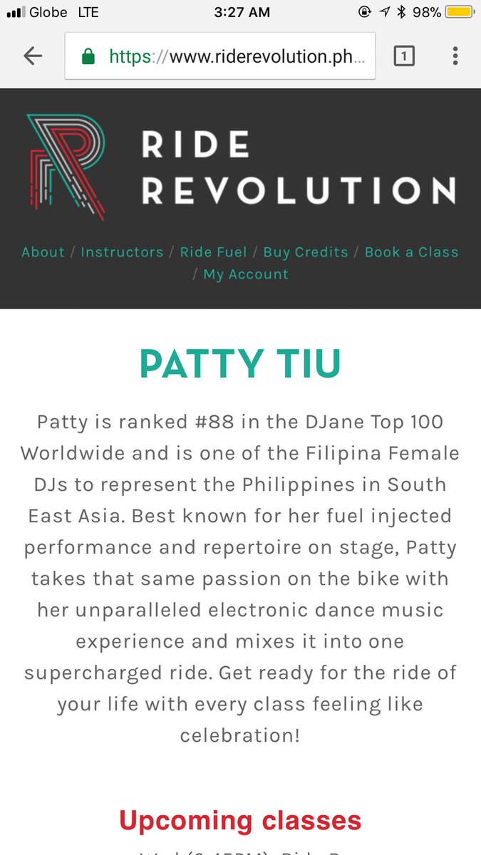 patrickishere's tweet photo. Am I too late to congratulate? Well, congrats again @PattyTiu!!! Newest Ride Revolution instructor, book one of her classes na guys! ๐ด๐ปโโ๏ธ๐๐ถ
#PartyWithPatty
#RideRevolution
#SpinClass
#RideRev https://t.co/STIbyTOgOC