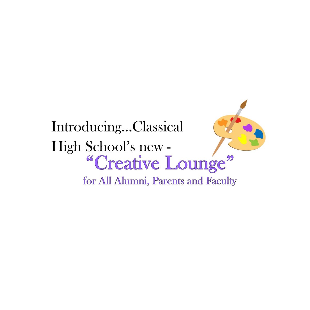 classicalhsaa's tweet image. The CHS Art Department proudly announces the Creative Lounge! The Creative Lounge meets Wednesdays and Thursdays starting today from 3 - 5 PM. Reduce stress and get creative! The Creative Lounge is free. Be sure to check it out in Room 224!