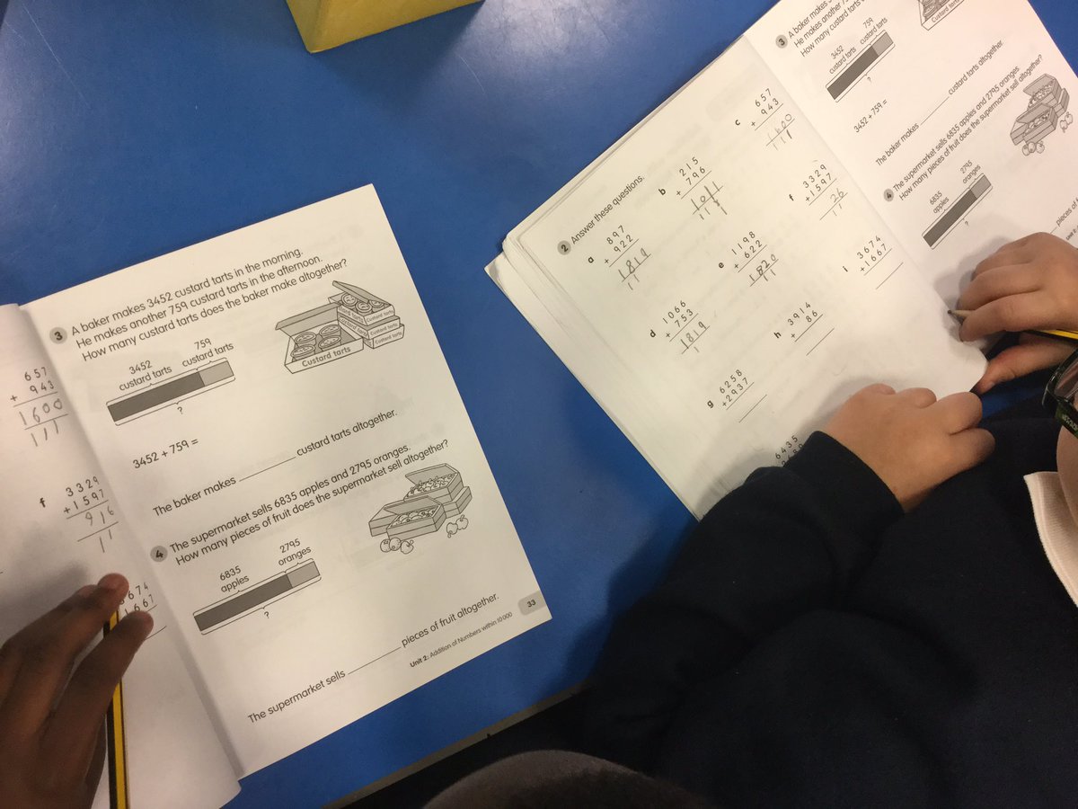 EPSMissMHardy's tweet photo. Y3 consolidating their understanding of #column addition in Maths this morning, using their #inspiremaths practice books. #peersupport #collaboration #wordedproblems #discussion #explanation #Y3areMathsExperts 🌟👍🏼✏️@Gaynor_Spence @Eastfield_EN3 https://t.co/fLFE04uGEj