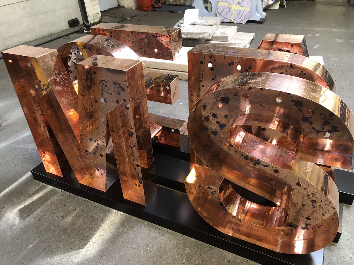 WaterJetSigns's tweet photo. Nice built up copper letters๐๐ #signs #signage #metal letters #letters
#builtupletters #fonts #type #text #typeography #3dletters #handmade #metaltext #copperletters #coppercraft
#copper https://t.co/RVlDCtg54H