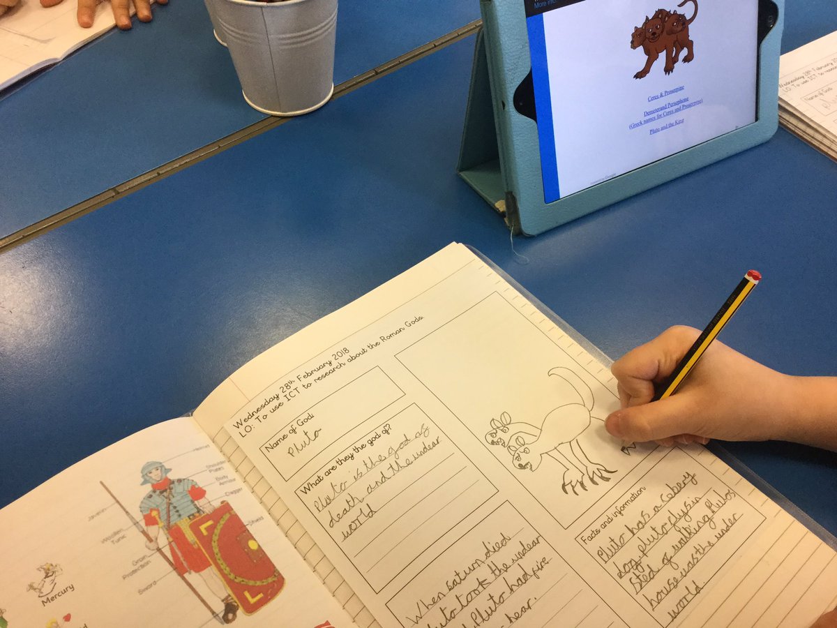 EPSMissMHardy's tweet photo. Y3 creating #RomanGod profiles this afternoon, using the #iPads to research relevant #factsandinformation to include in their work. #crosscurricular #Romans #edtech #makingjudgments #collaborativework #peersupport ๐๐๐๐ผ @Gaynor_Spence @Eastfield_EN3 https://t.co/ygicyMe4MU