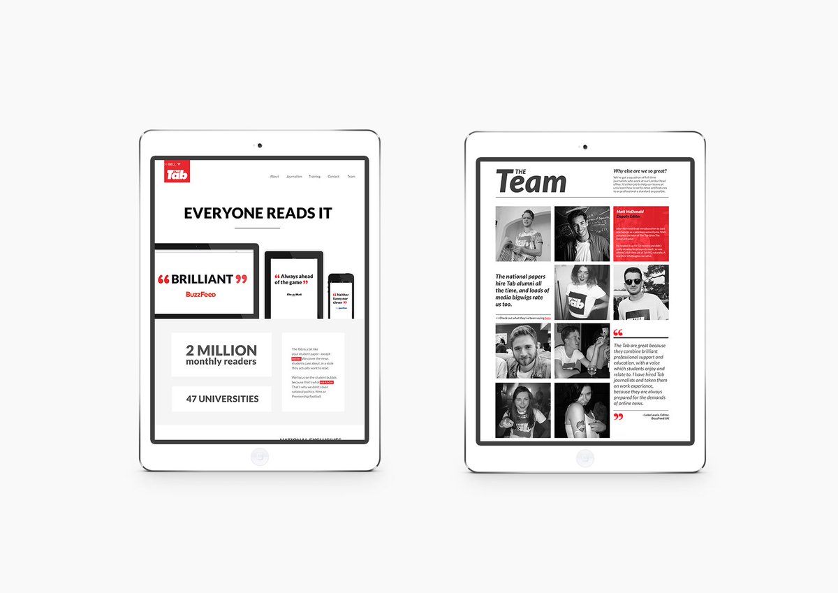 Good_to_Goat's tweet photo. Our previous work for our client @thetab 👩‍💻 https://t.co/b40vNX3a22