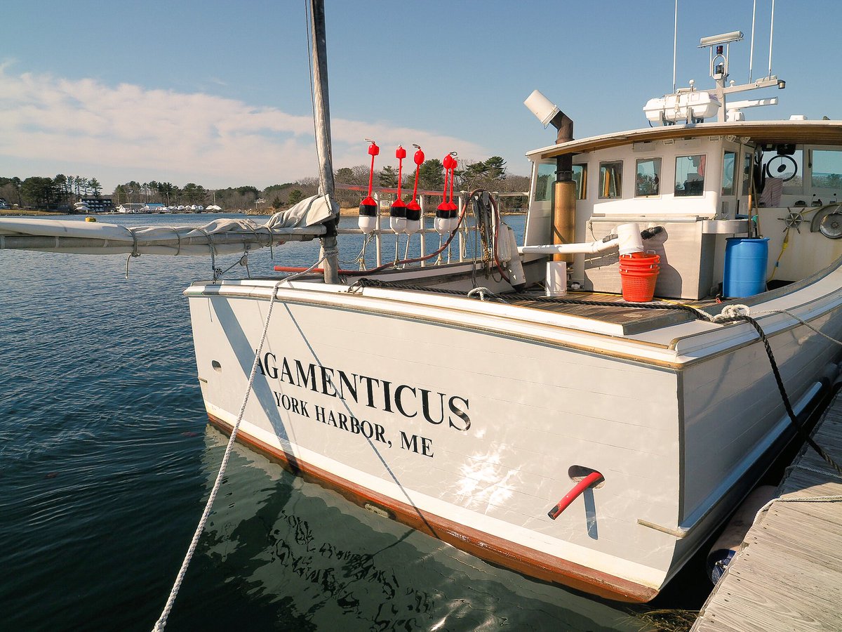 photorichierich's tweet photo. The #Agamenticus docked at Donnell’s wharf in #YorkHarbor #Maine. #MEwx #photography @TheYorkWeekly @seacoastonline https://t.co/zNrm20YG5N