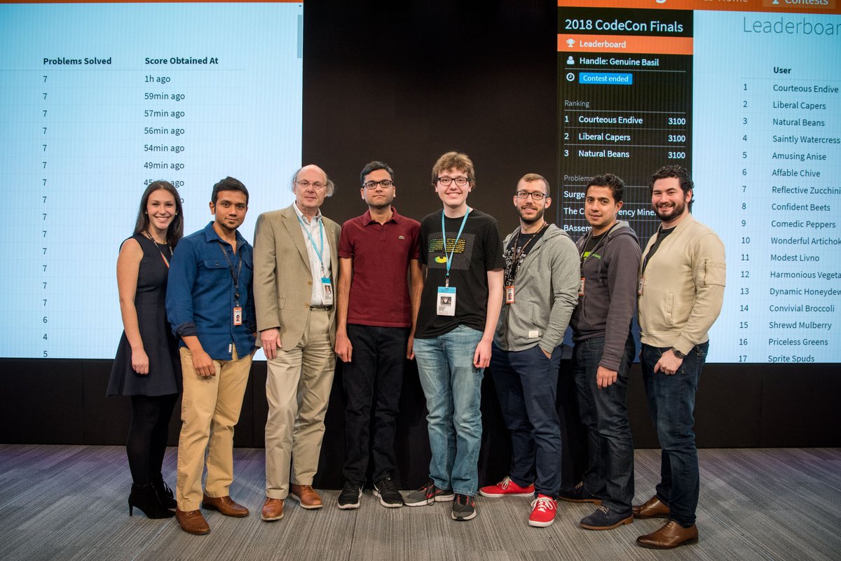 TechAtBloomberg's tweet photo. 168 students from 54 colleges & universities around the globe competed in the 2018 #BloombergCodeCon Finals @Bloomberg's offices in #NYC & London. Read about their experience, the winners & a visit by Bjarne Stroustrup, creator of C++
https://t.co/OhJ5HT2q6L
#cpp #cplusplus https://t.co/vGbIvFN7Ad