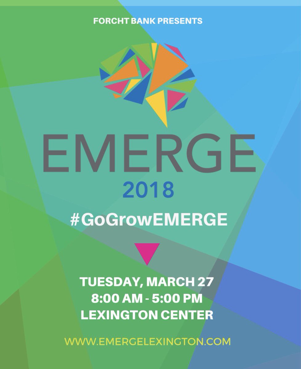 LocalLex's tweet photo. Ready to attend EMERGE 2018? We've partnered with EMERGE for an emerging professional to win 2 tickets ... 1 for you, 1 for a friend. RT &amp; complete this link (name, email) to be entered - https://t.co/uHJxyT6EbV

#EMERGE2018 #LocalLex #ShareTheLex #GoGrowEmerge https://t.co/M8S8WafWE5