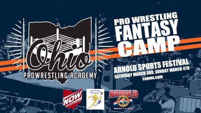 LAST CHANCE!!! New Ohio Wrestling.. Ohio Pro Wrestling Academy... <a href="/KickMaster_FG/">Kickmaster</a>.. 2018 <a href="/ArnoldSports/">Arnold</a> Kids &amp; Teens Expo.. Pro wrestling fantasy camp.. Early registration.. Sign up NOW at camp.copwa.com!!! #2018ArnoldSportsFestival #ArnoldSportsFestival #ArnoldSportsWorld