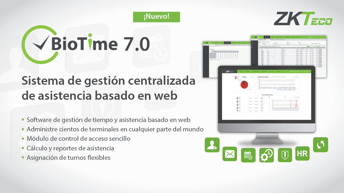 Conoce el #nuevo software de tiempo y asistencia con sistema de gestión centralizado basado en web, BioTime 7.0
¡Pruébalo de forma gratuita y compártenos tu experiencia!
zktecolatinoamerica.com/biotime-7-0 #ZKTeco
