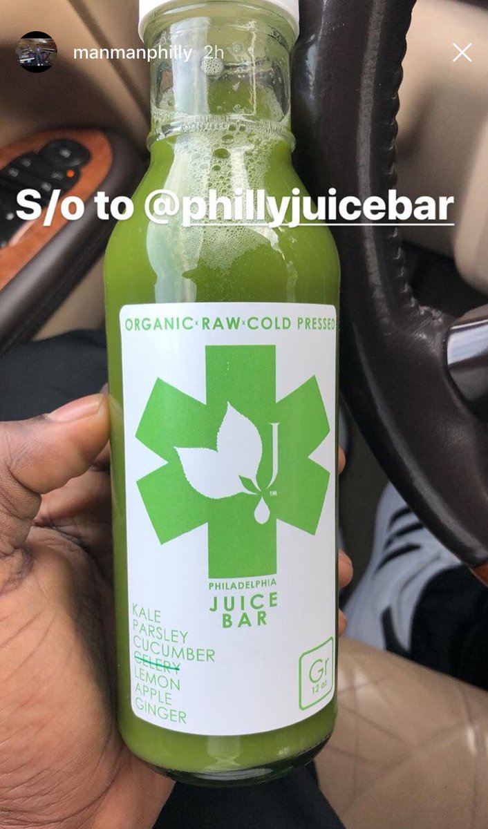 Every day <a href="/manmanphilly/">Man-Man</a> encourages people to be healthier, he says “Health is wealth and I don’t want to be broke!” We couldn’t agree more! Thanks for sharing the #juicelove today💚