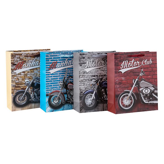 Tonglepacking's tweet image. motorcycles themed paper gift bags#motorcycle #papergiftbags #everydaygiftbags #papergiftboxes #happybirthdaygiftbags #yiwufactory