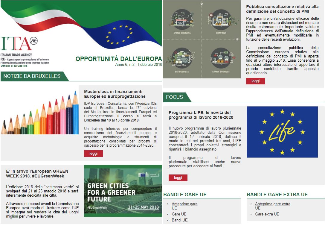 ITABruxelles's tweet photo. Scoprite le ultime #OpportunitàdallEuropa nella Newsletter di febbraio @ITABruxelles @ITAtradeagency #EUGreenWeek #ProgrammaLife #PMI #EuroProgettazione #PAC #DEVCO #BandiUE
https://t.co/4yjyH2gvqC https://t.co/8oNy3LMRrm