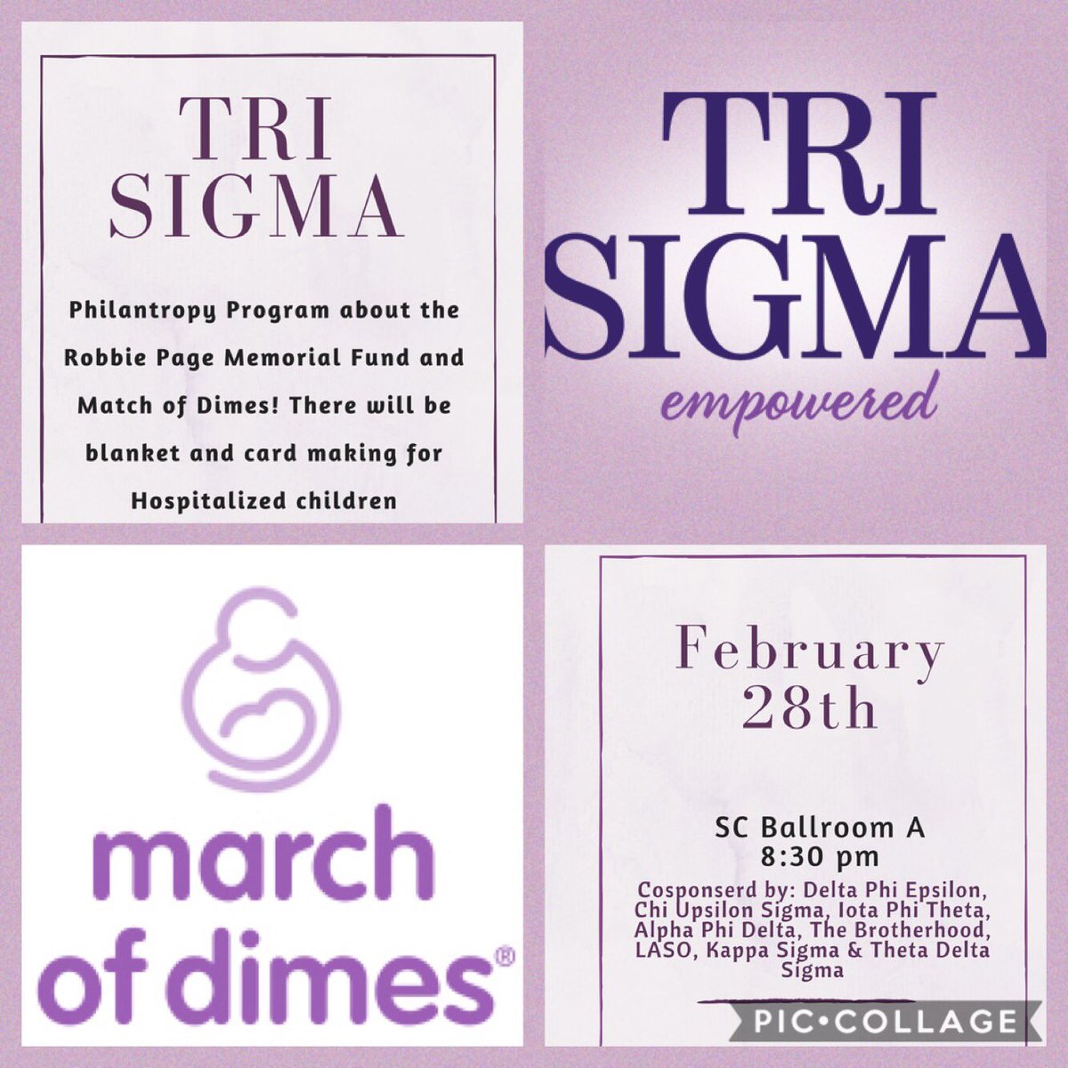 tri sigma march of dimes