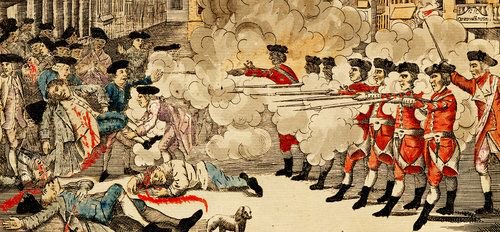 TheHistoryList's tweet photo. See history come alive on the annual commemoration of the Boston Massacre happening on March 3. Events will take place in and around the @oldstatehouse in Downtown Boston. #SeeingHistory #BostonMassacre https://t.co/0PRD32xazi
